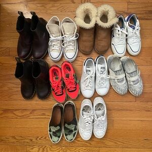 Prada Burberry Givenchy Adidas Nike Doc Martens Converse Loci Ugg shoe bundle